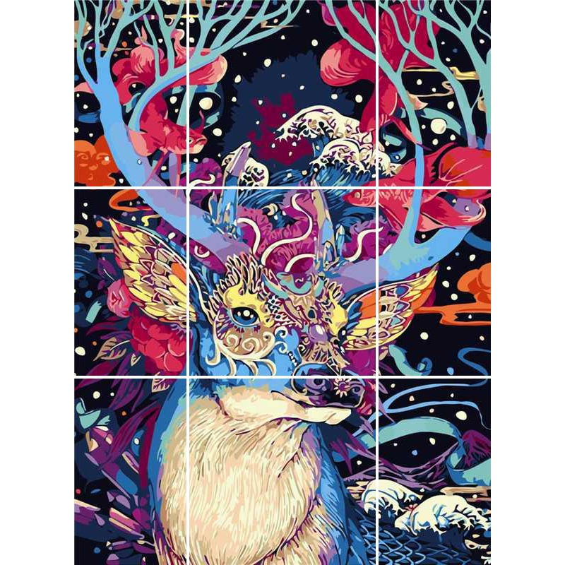 加厚成人拼图配大500片风景图胶粉少女花季儿童玩具