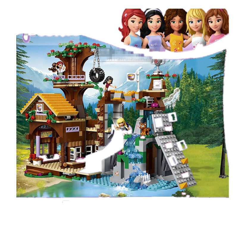 兼容乐高女孩积木树屋游乐园公主房子系列 6-10-12岁城市别墅拼装玩具