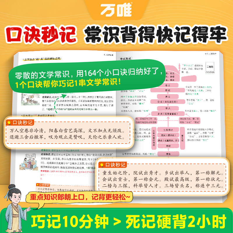 初中必考文学文化常识 初中通用 [正版]2025初中必考文学文化常识图解速记初中生中国古代历史现代文学文化百科常识积累大
