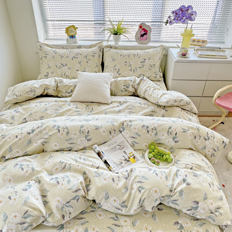 约克罗兰家纺亲肤套件活性优棉四件套高清大图