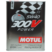 MOTUL摩特 欧洲进口 多酯类300VPOWER 5W-40 SN级 全合成机油润滑油 2L