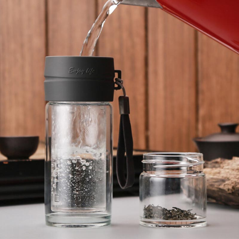 富光 G1312-220 富光逸品功夫玻璃杯双层泡茶师水杯 220ml (单位:件)