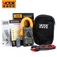胜利仪器(VICTOR)正品钳形万用表VC6017 袖珍钳形表数字电流表 0.01A-500A