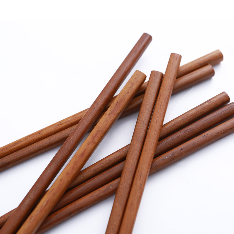 双枪铁木筷子实木家用防滑快子酒店防霉高档家庭木质套装KZ2000-3 铁木筷10双+儿童筷1双高清大图