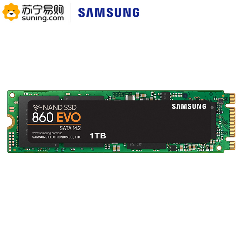 三星(SAMSUNG)860 EVO 1TB固态硬盘m.2接口sata协议 台式组装机电脑笔记本ssd固态硬盘(MZ-N6E1T0BW)