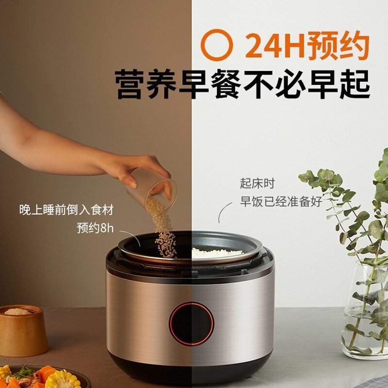 九阳电压力锅5升6升家用高压锅压力煲电饭锅智能预约 双胆大容量3-7人 (6L)