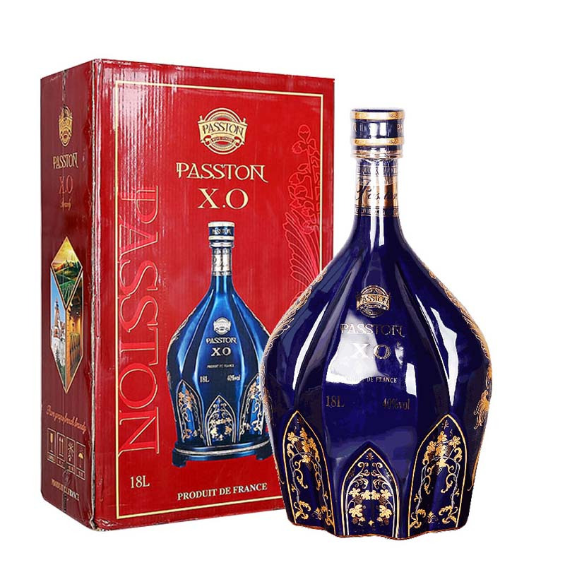法国原酒进口洋酒礼盒 派斯顿PASSTON 40度XO白兰地烈酒18L