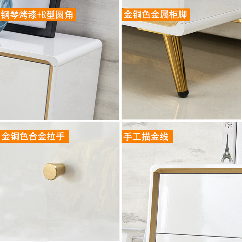 鞋柜轻奢风入户玄关简约现代北欧进家用口大容量隔断厅柜子高清大图