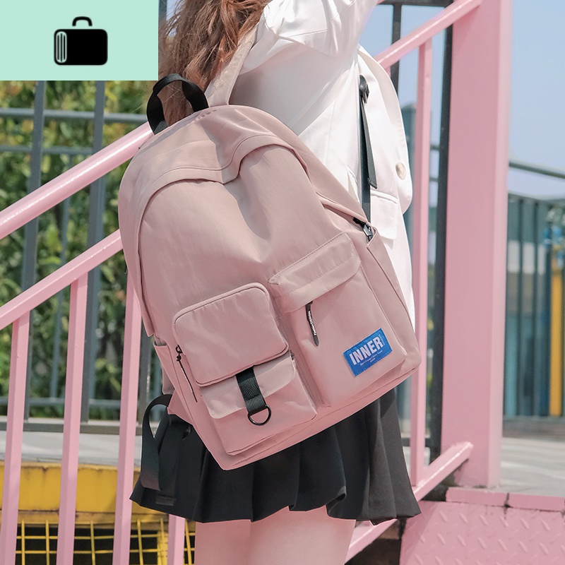 旅行背包高中行李双肩出差旅游中学生初中生书包女超大容量电脑包NEW LAKE女士双肩包高清大图