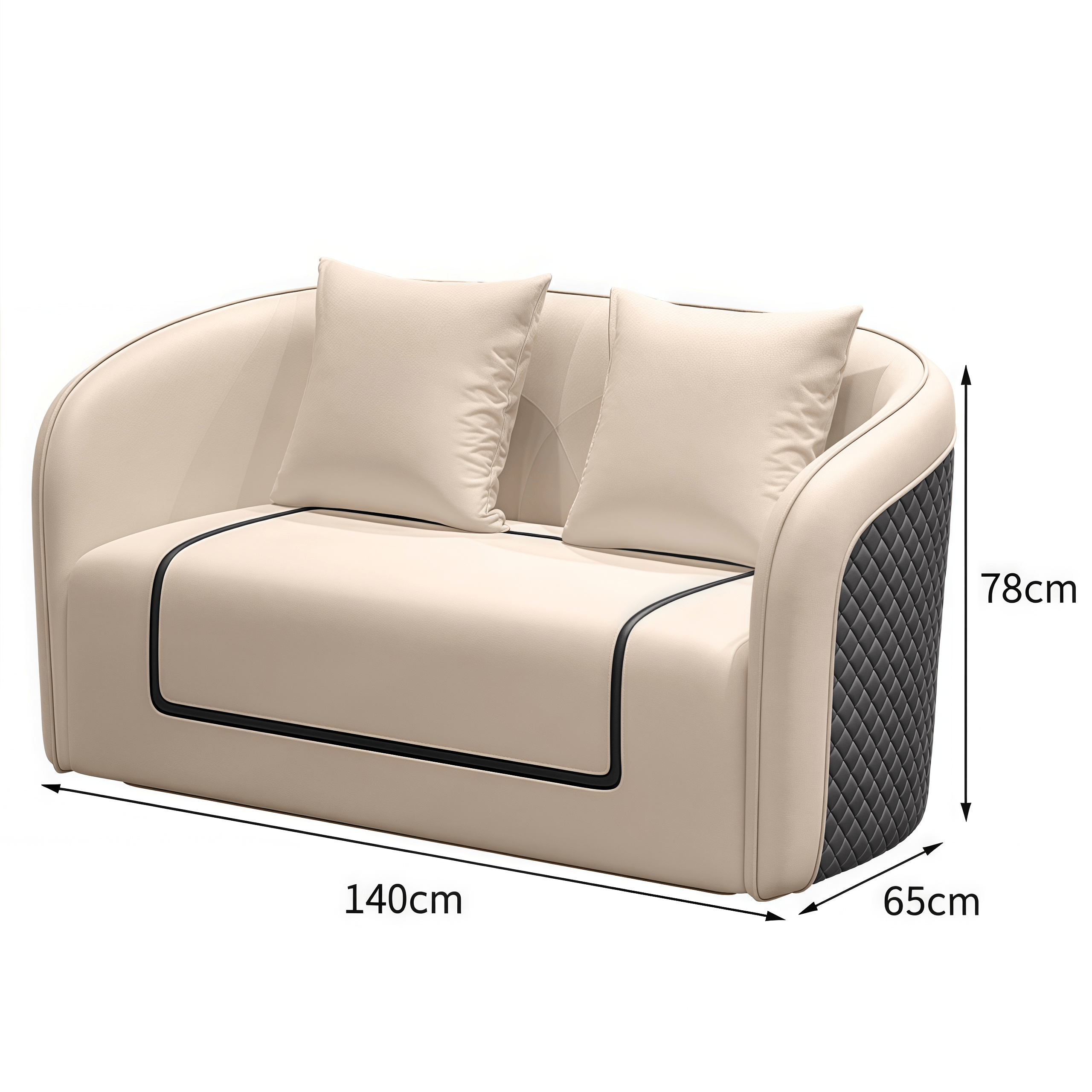 亿洛莱 双人沙发 140*65*78㎝ 张高清大图