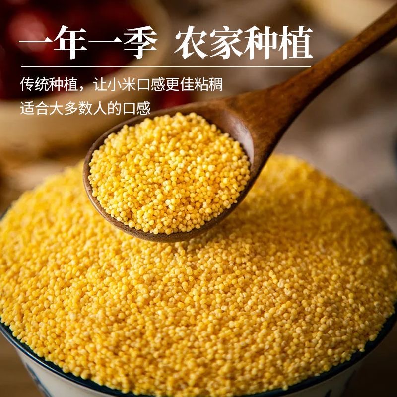 莲裕黄小米500克袋高清大图