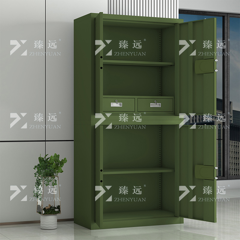 臻远 ZYJJ-80084 保密柜 绿色分双节电子锁 长900*宽420*高1900mm 单位:1台