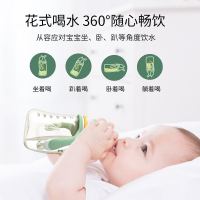 伊斯卡尔(Easy Care)宝宝学饮杯防漏防呛ppsu宝宝吸管杯幼儿园防摔水杯320ML 粉色