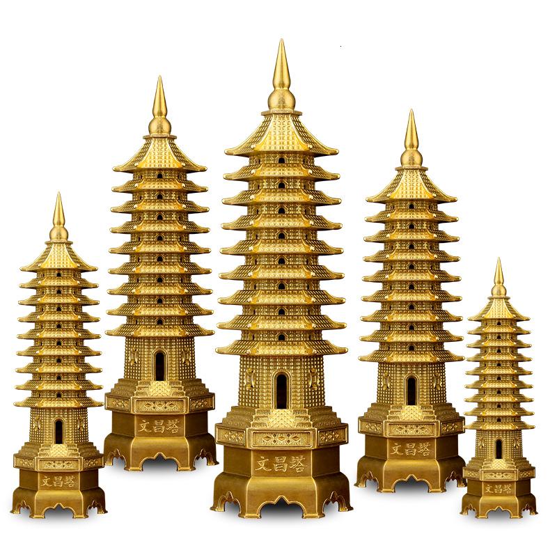 家柏饰(CORATED)铜文昌塔摆件9层文昌塔学业书房办公室装饰高清大图