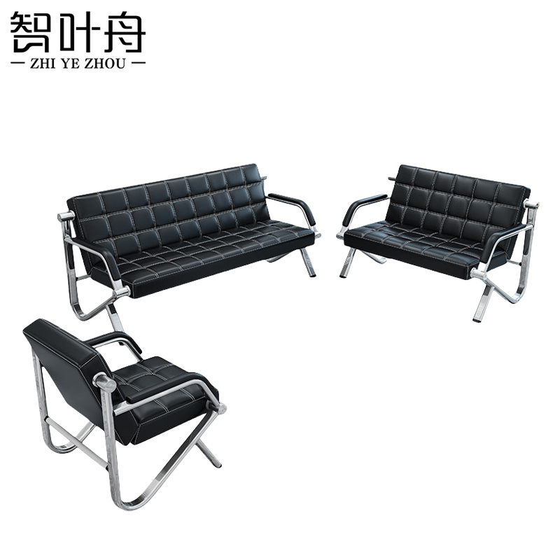 智叶舟接待沙发组合175*76*78cm(3+2+1)套高清大图