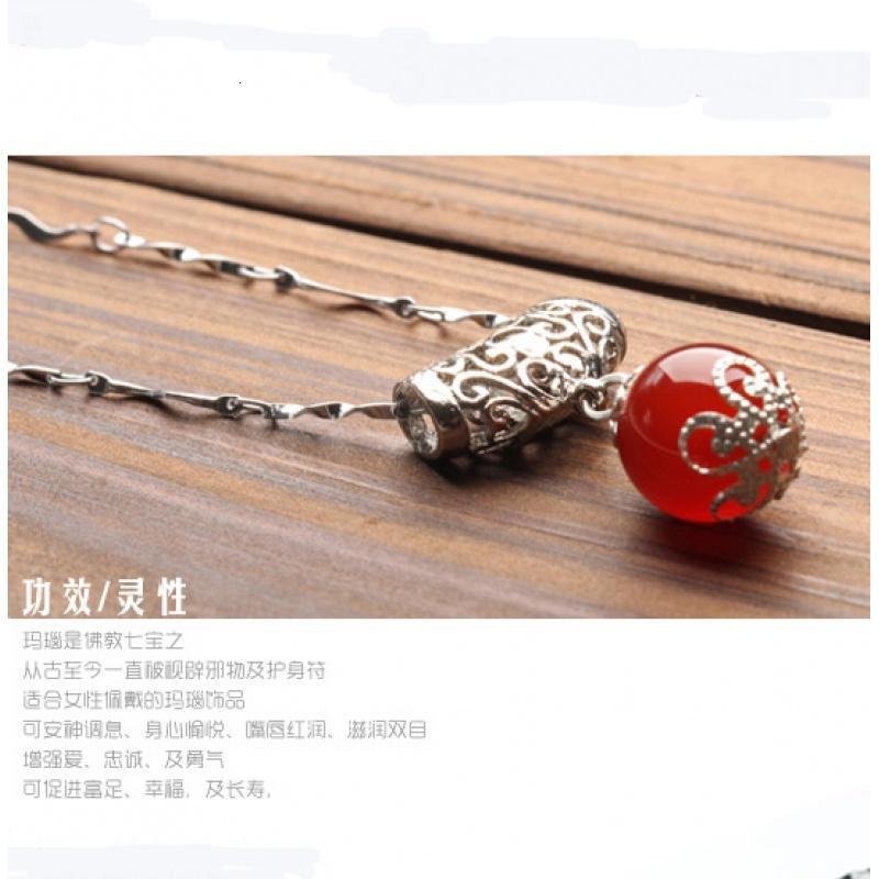 清仓特价天然红绿玛瑙转运珠坠水晶项链挂饰女款饰品 转运辟邪送女朋友老婆生日礼物