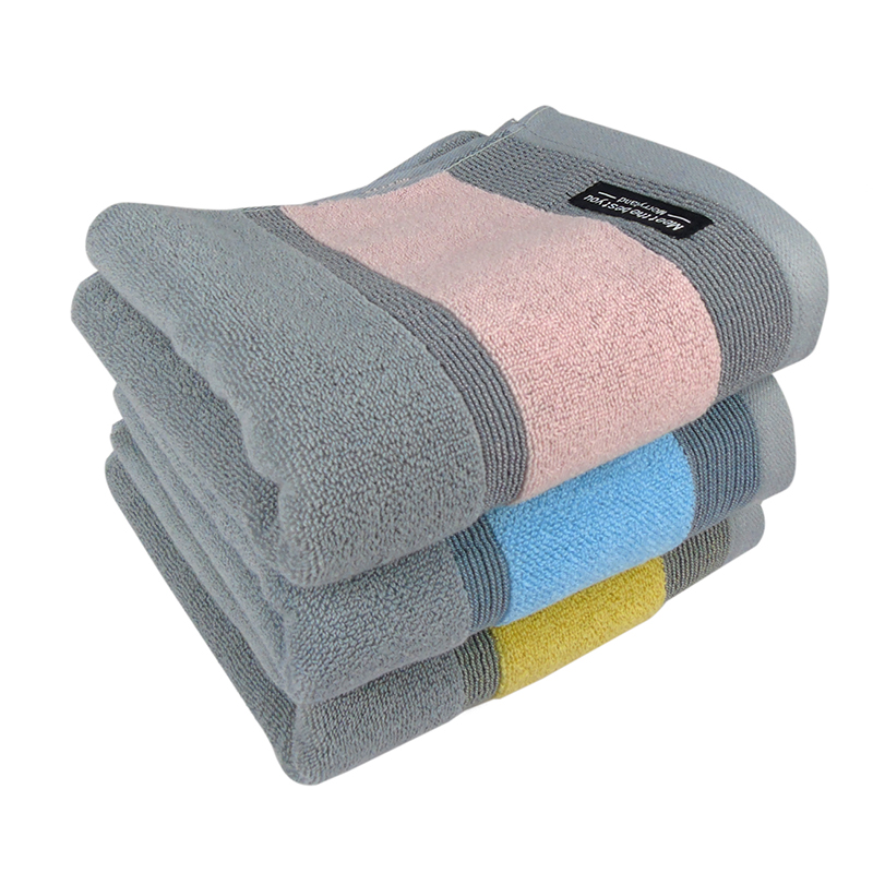 莺歌5A级抗菌高级缎档毛巾75*35(颜色随机)条