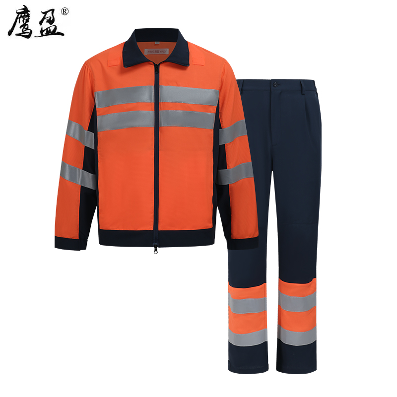 鹰盈 高可视警示专用夏季防护服 YY0224 套高清大图