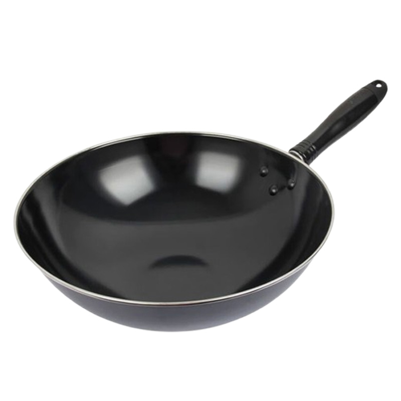 苏泊尔炒锅1英寸搪瓷锅防锈铁锅老式铁锅燃煤气灶用锅具FC34C1