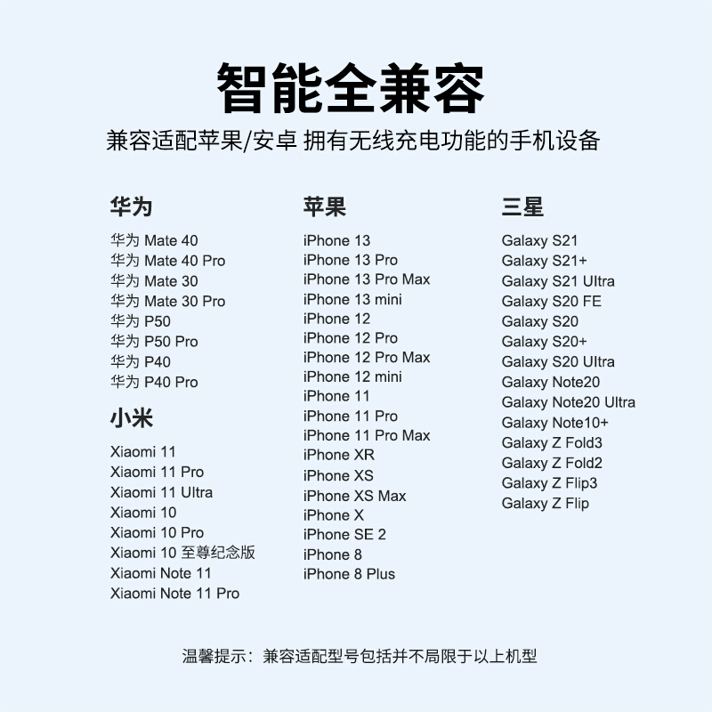 ESCASE 华为无线充电器快充通用Mate40 Pro/RS保时捷荣耀Magic手机苹果小米三星手机不发烫5A快充线高清大图