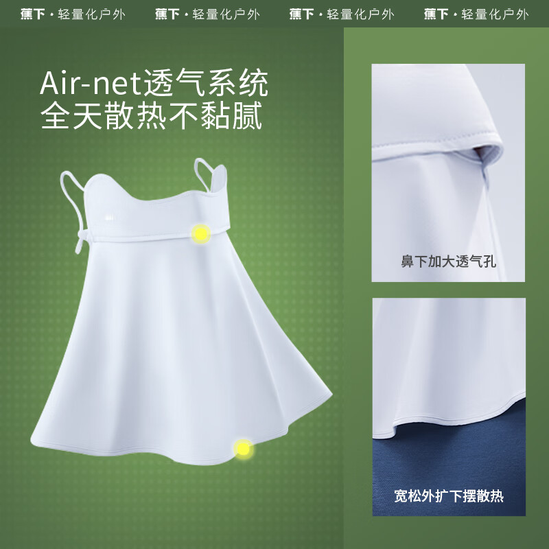 蕉下 腮红护颈防晒口罩AL34524 香芋奶紫高清大图