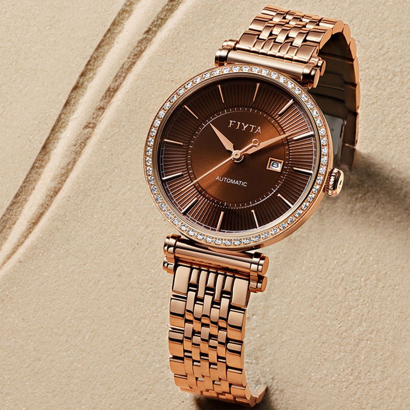 飞亚达新款机械表自动正品防水手表女时尚潮流女表la850001pkpd