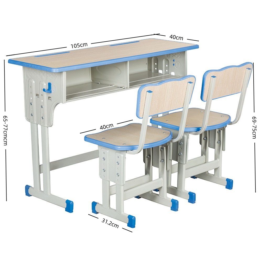 华立伟课桌椅一桌两椅套高清大图