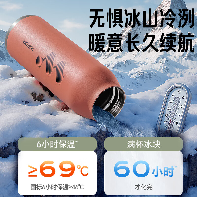 苏泊尔保温杯600ml大容量便捷KCV60DL20(颜色随机)高清大图