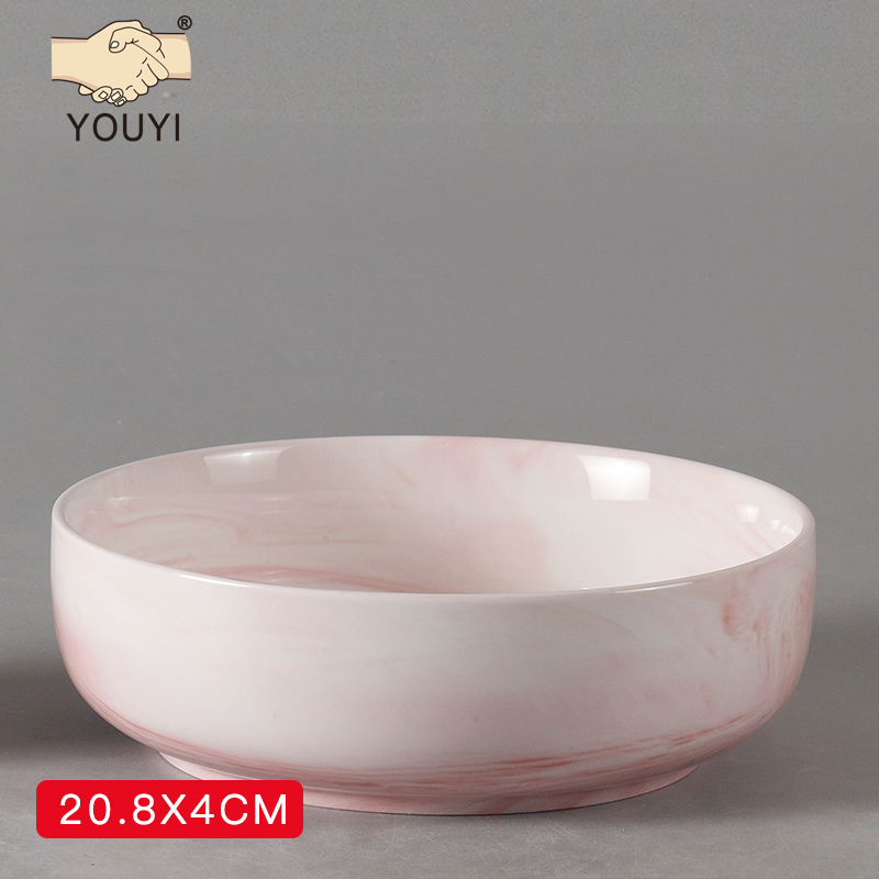 YOUYI大理石纹YY2403 深盘