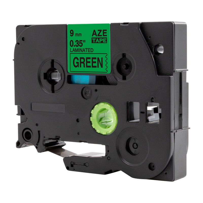 爱墨 AZE-721标签色带绿底黑字9mm /个高清大图