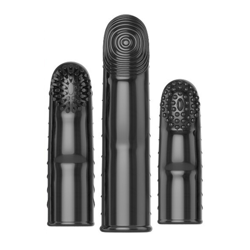 取悦振动手指套挑逗震动按摩器3只情侣系列夫妻性生活房事穿戴男女共用刺激女性阴蒂女生情趣玩具狼牙套单头AV棒自慰器成人用品