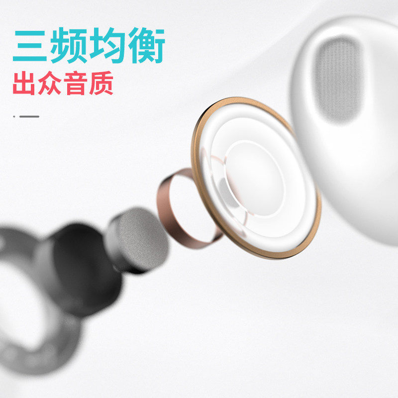 EDIFIER/漫步者H180plus半入耳式手机电脑通话音乐耳机简便线控无感佩戴高性价比线控耳机通用白色高清大图