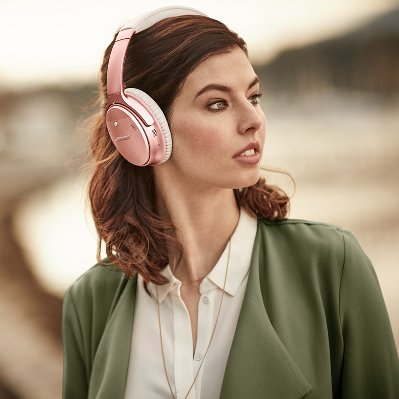 [限量版玫瑰金]博士BOSE QUIETCOMFORT35 Ⅱ主动降噪无线蓝牙耳机 QC35II