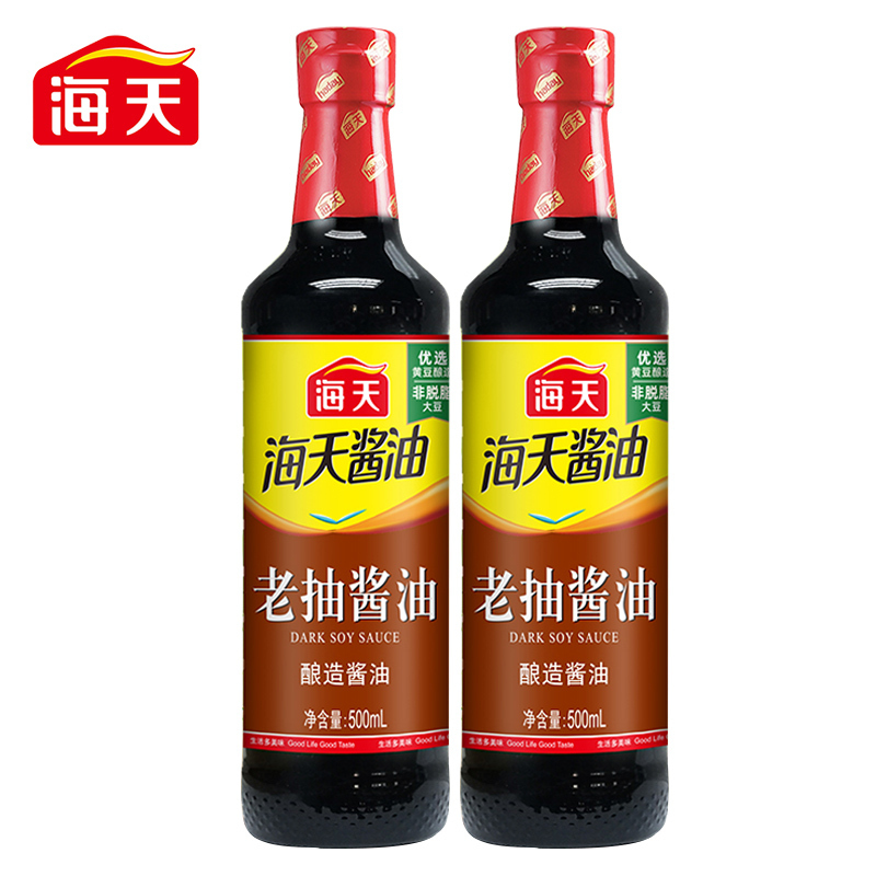 海天老抽酱油500ml*1卤肉卤菜红烧炒菜上色调料高清大图