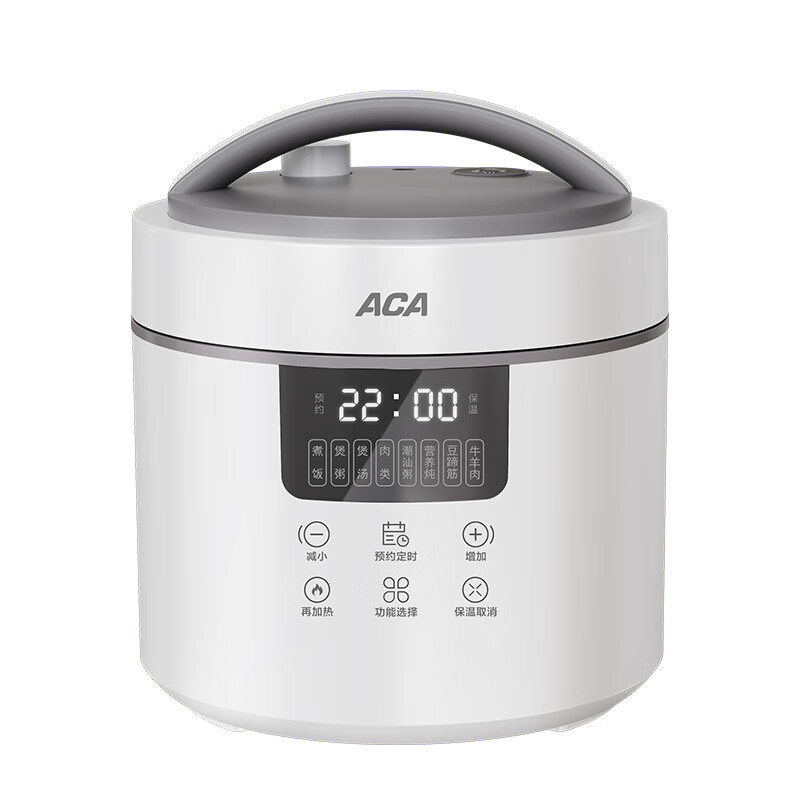 ACA北美电器电压力锅家用4L高压锅多功能电饭煲煲汤煮饭煮粥 不粘内胆一键排气 ALY-G40DY08D高清大图
