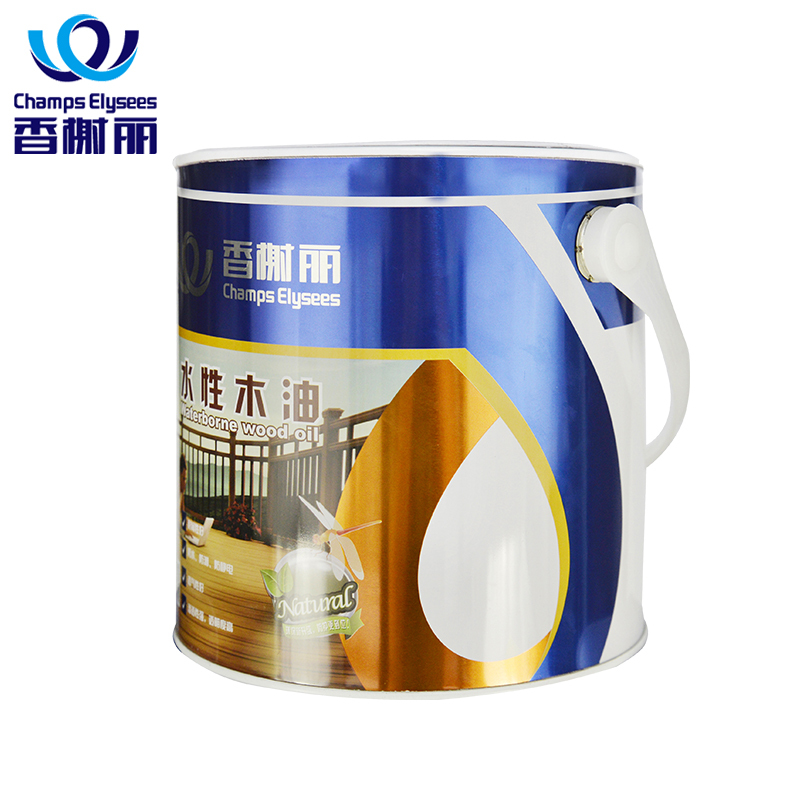 香榭丽 水性防腐木木油实木透明色木漆桐油耐候家具木器漆涂料环保无味室外户外防水木蜡油水性木器漆清漆 透明 14kg