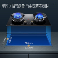 创维(Skyworth)燃气灶双灶 家用5.0kW猛火九孔聚能定时灶爆炒鸳鸯灶具 台式嵌入式灶台 Z211B液化气