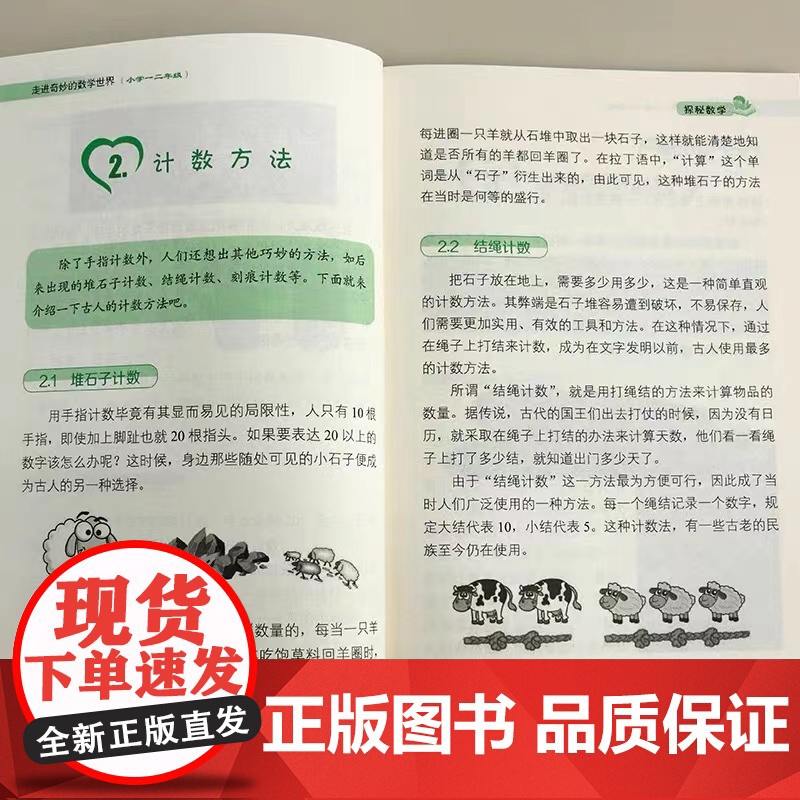 走进奇妙的数学世界(小学一二年级)小学数学阅读到数学思维训练趣味数学故事儿童益智力开发1-2年级课外阅读训练辅导书 当当高清大图