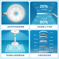 欧普照明OPPLE led台灯圆盘学习书桌卧室床头宿舍节能学生阅读台灯护眼台灯自然光(3300-5000K)5-9W