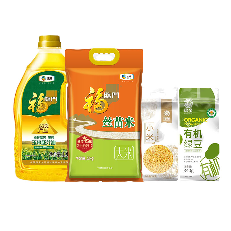 福临门/绿帝油米杂粮组合1.8L+3.2KGHC