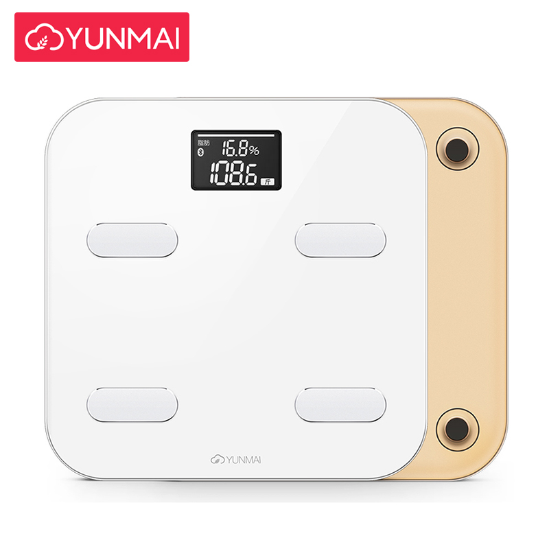 云麦(YUNMAI)好轻Color智能家用体脂称健康秤金色 29项身体数据测量 精准测体脂称体重 钢化玻璃材质高清大图