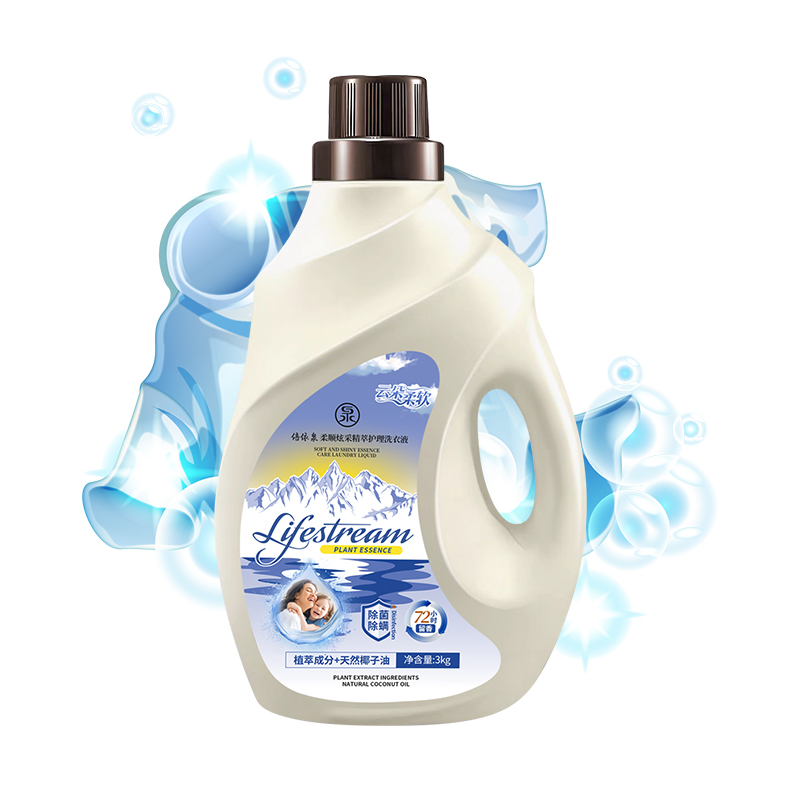 倍依泉柔顺焕采植萃护理 3kg洗衣液计价单位(瓶)白色高清大图