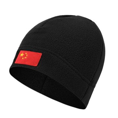 黑色抓绒保暖帽冬季男户外防寒抓绒帽5ii军迷加厚战术抓绒帽头套围脖