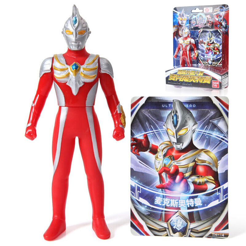 万代(BANDAI)奥特曼模型儿童欧布罗布赛罗迪迦玩偶人偶公仔玩具 融合升级版麦克斯奥特曼67108