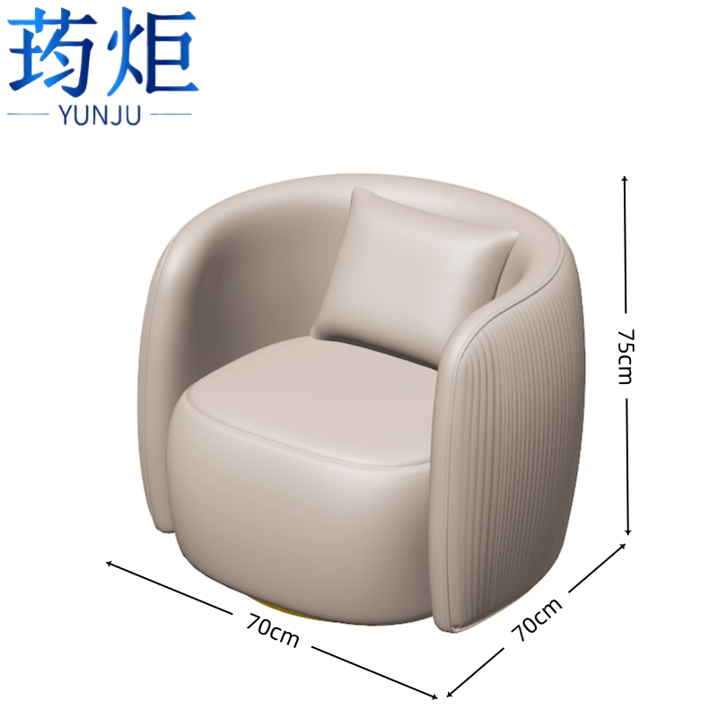 荺炬沙发单人橘红张高清大图