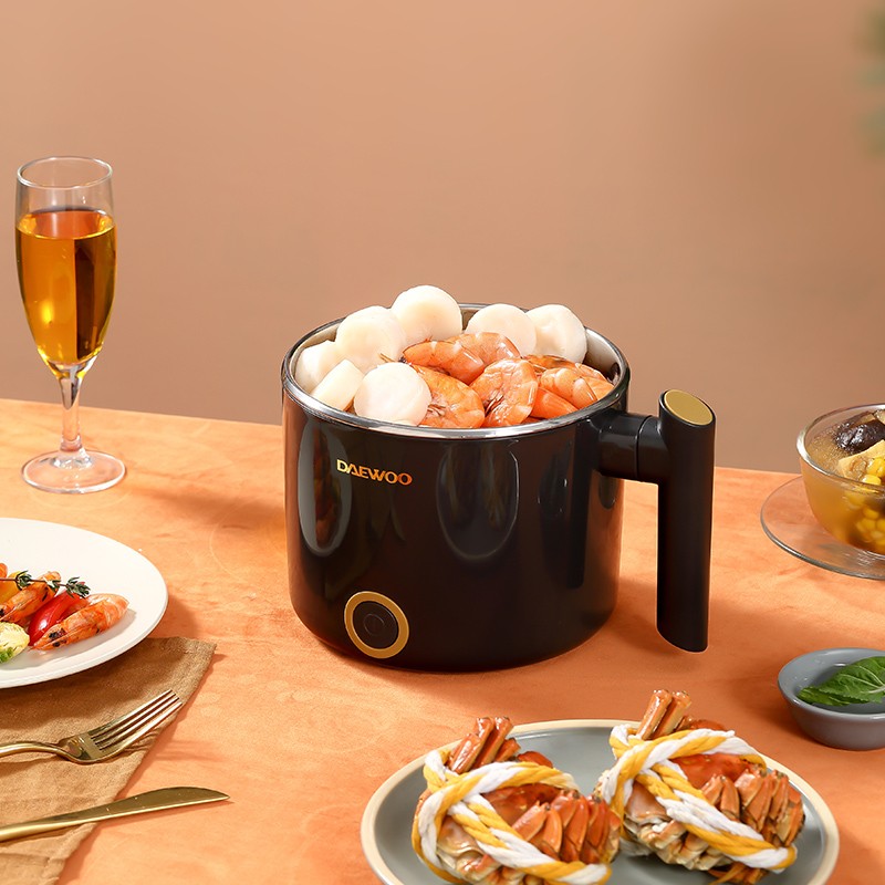 大宇(DAEWOO)电煮锅家用宿舍小型1.2L多功能煮面锅 DYZM-1266 电煮锅