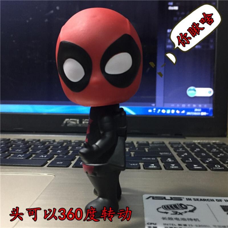 18新款3D真立体级英雄死侍公仔摆件冰箱贴磁贴吸铁石创意留言贴磁性帖死侍不要磁铁做公仔摆件/中