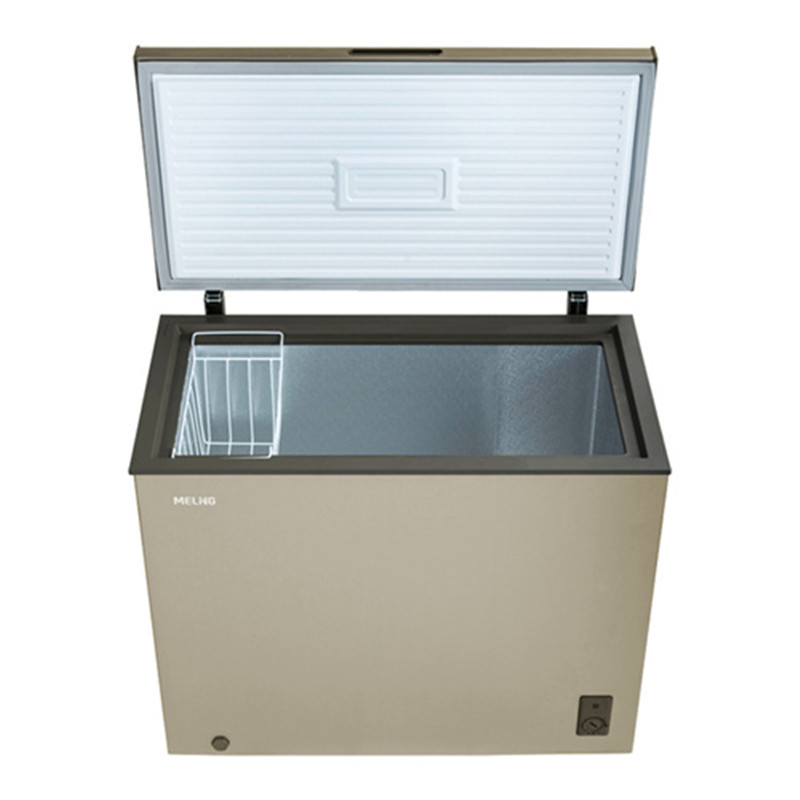 美菱(MELING)BC/BD-306DT 306升单温冷藏冷冻转换冰柜 大冷冻能力(咖啡金)