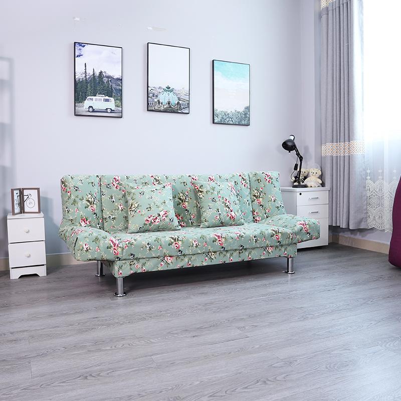 简易可折叠沙发床两用小户型出租房客厅布艺双人经济型懒人沙发