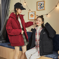 [2.5折价297元]唐狮冬新款羽绒服女短款小个子工装白色羽绒服时尚派克服